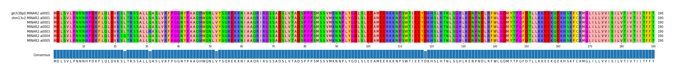 Multiple Alignments (by translate haplotype frequency)