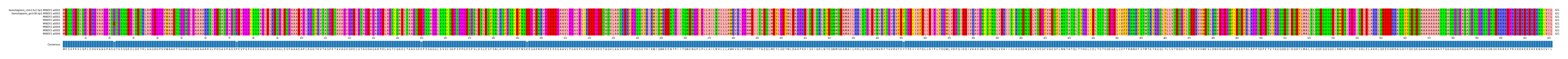 Multiple Alignments (by translate haplotype frequency)
