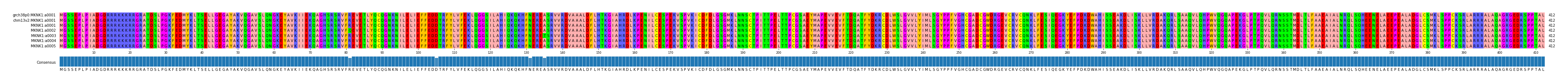 Multiple Alignments (by translate haplotype frequency)