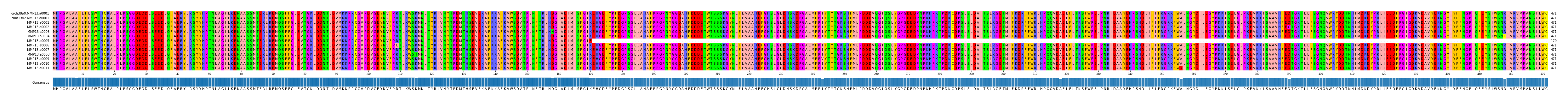 Multiple Alignments (by translate haplotype frequency)