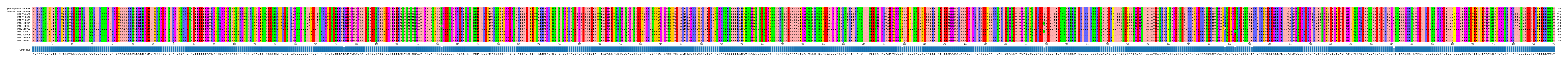 Multiple Alignments (by translate haplotype frequency)
