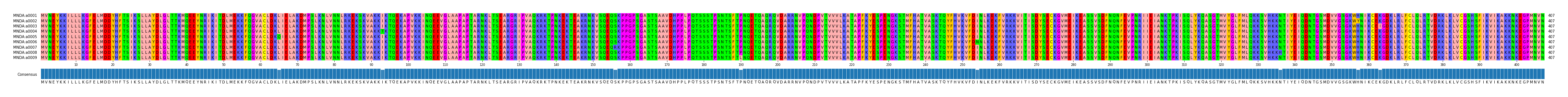 Multiple Alignments (by translate haplotype frequency)