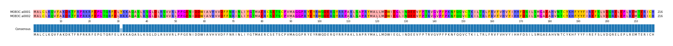 Multiple Alignments (by translate haplotype frequency)