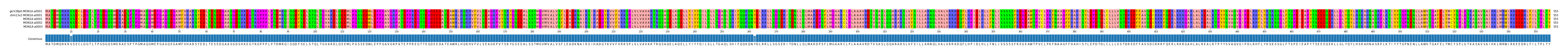 Multiple Alignments (by translate haplotype frequency)