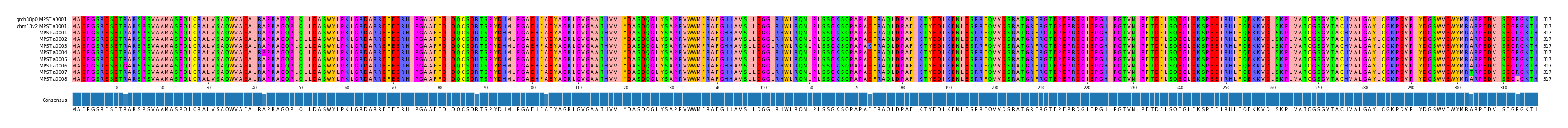 Multiple Alignments (by translate haplotype frequency)