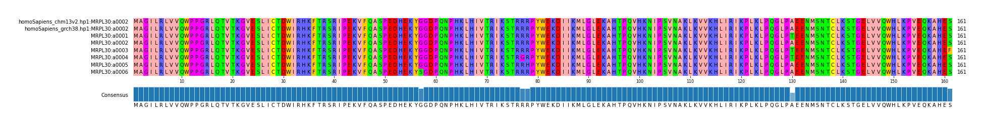 Multiple Alignments (by translate haplotype frequency)