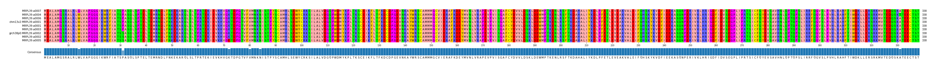 Multiple Alignments (by translate haplotype similarity)