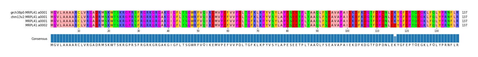 Multiple Alignments (by translate haplotype frequency)