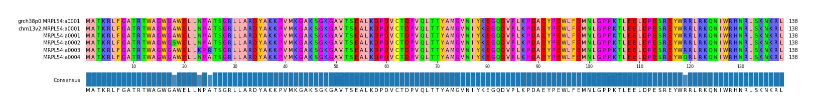 Multiple Alignments (by translate haplotype frequency)