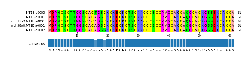 Multiple Alignments (by translate haplotype similarity)