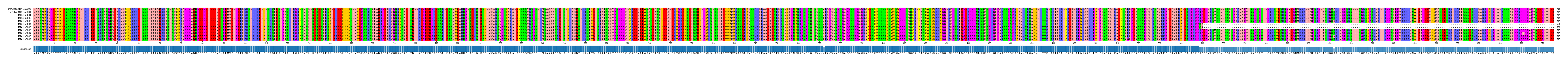 Multiple Alignments (by translate haplotype frequency)