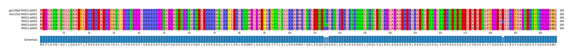Multiple Alignments (by translate haplotype frequency)