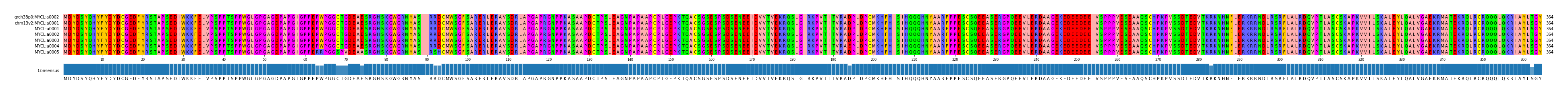 Multiple Alignments (by translate haplotype frequency)
