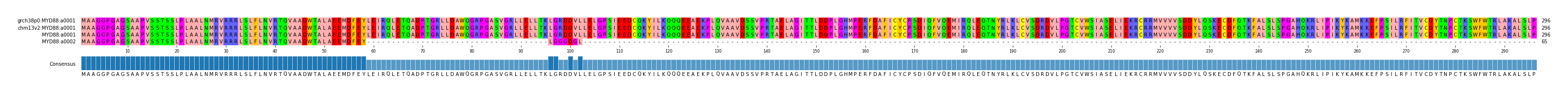 Multiple Alignments (by translate haplotype similarity)