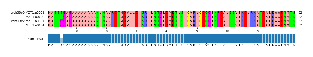 Multiple Alignments (by translate haplotype similarity)