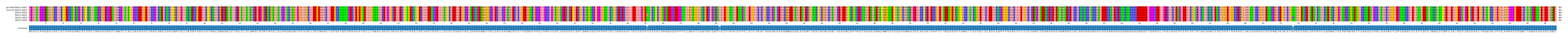 Multiple Alignments (by translate haplotype frequency)