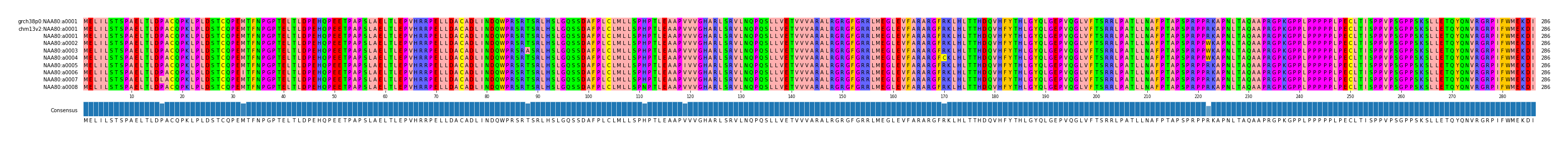 Multiple Alignments (by translate haplotype frequency)