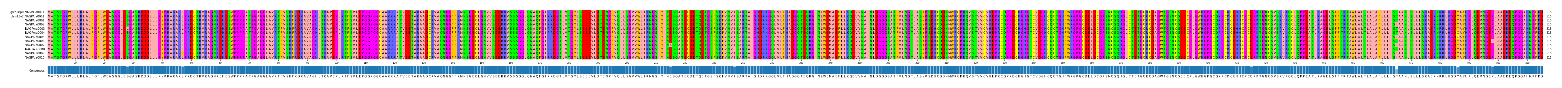Multiple Alignments (by translate haplotype frequency)
