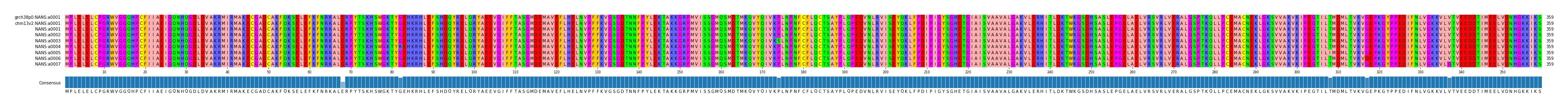 Multiple Alignments (by translate haplotype frequency)