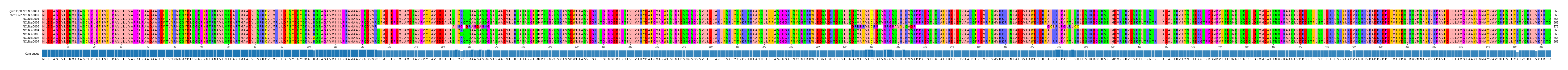Multiple Alignments (by translate haplotype frequency)