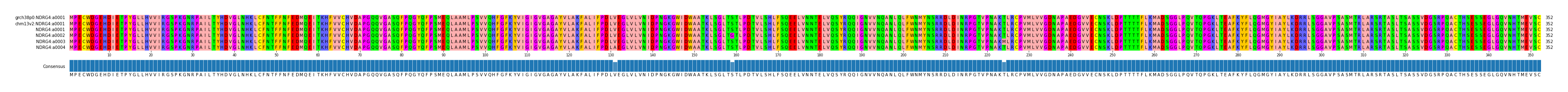 Multiple Alignments (by translate haplotype frequency)