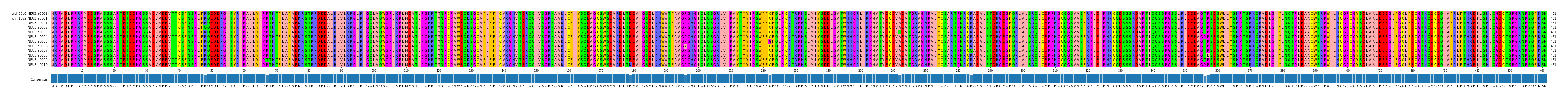 Multiple Alignments (by translate haplotype frequency)