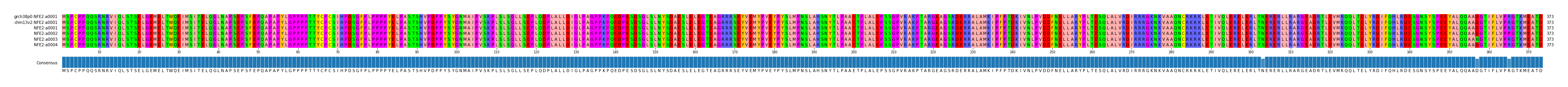 Multiple Alignments (by translate haplotype frequency)