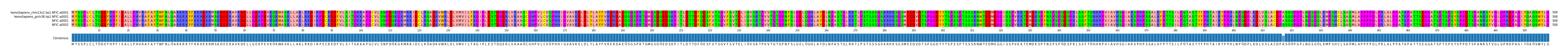 Multiple Alignments (by translate haplotype similarity)