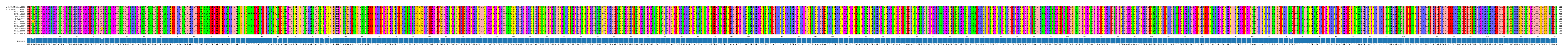 Multiple Alignments (by translate haplotype frequency)