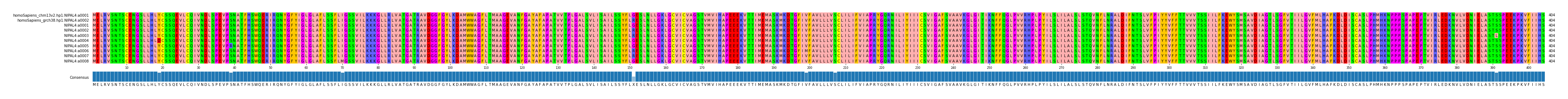 Multiple Alignments (by translate haplotype frequency)