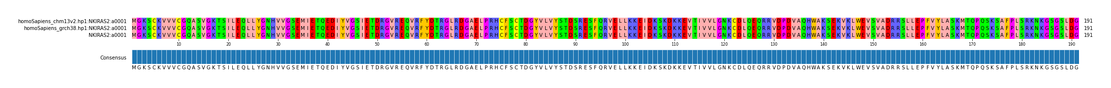 Multiple Alignments (by translate haplotype frequency)