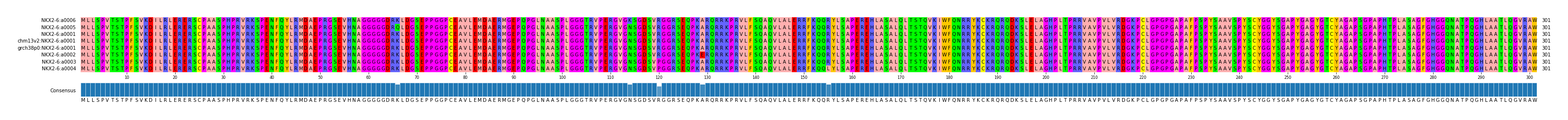 Multiple Alignments (by translate haplotype similarity)