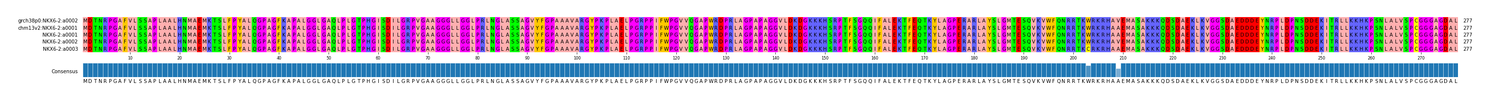 Multiple Alignments (by translate haplotype frequency)