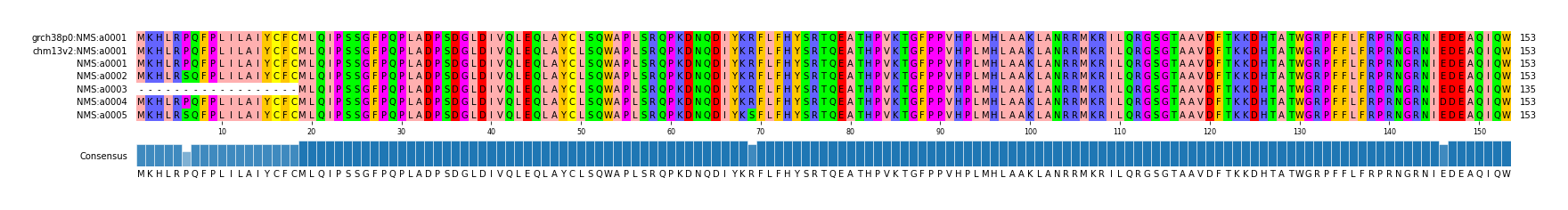 Multiple Alignments (by translate haplotype frequency)