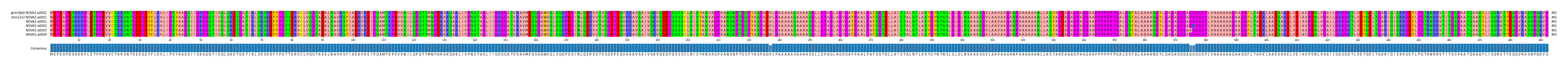 Multiple Alignments (by translate haplotype frequency)
