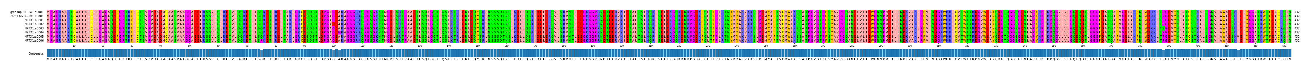 Multiple Alignments (by translate haplotype frequency)