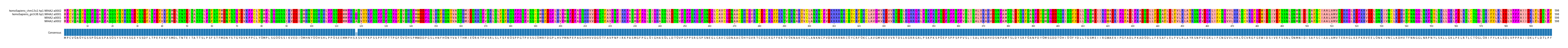 Multiple Alignments (by translate haplotype frequency)