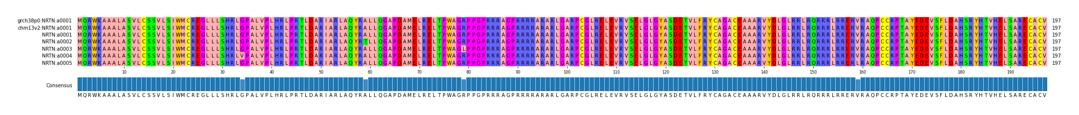 Multiple Alignments (by translate haplotype frequency)