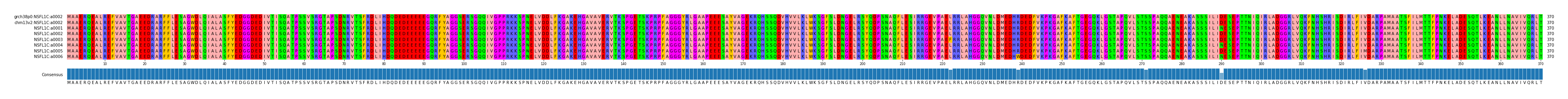 Multiple Alignments (by translate haplotype frequency)
