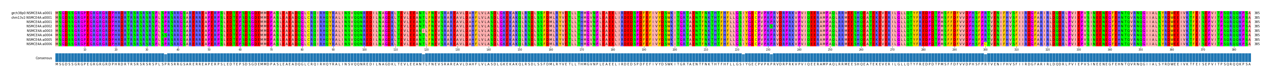 Multiple Alignments (by translate haplotype frequency)