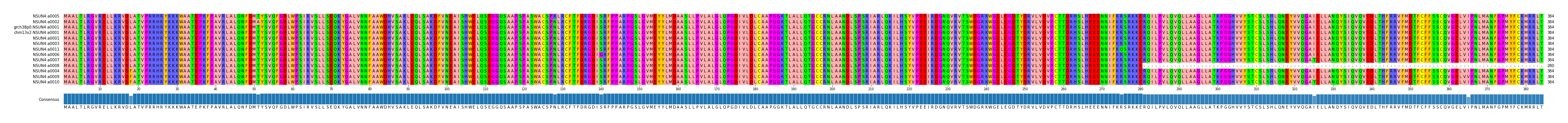 Multiple Alignments (by translate haplotype similarity)