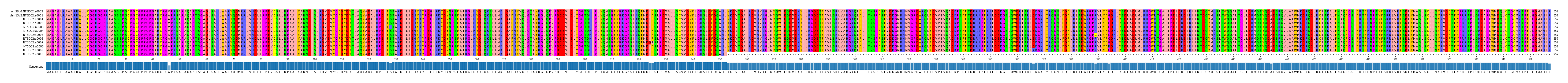 Multiple Alignments (by translate haplotype frequency)
