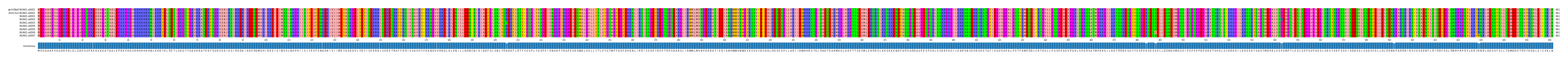 Multiple Alignments (by translate haplotype frequency)