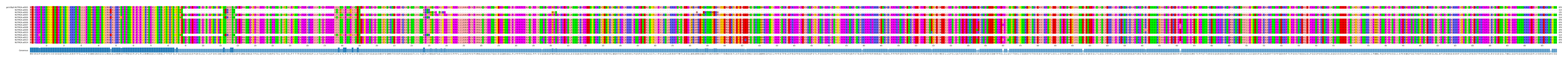 Multiple Alignments (by translate haplotype frequency)