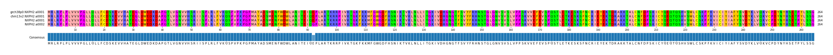 Multiple Alignments (by translate haplotype frequency)