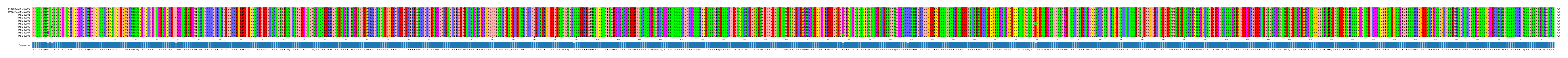 Multiple Alignments (by translate haplotype frequency)