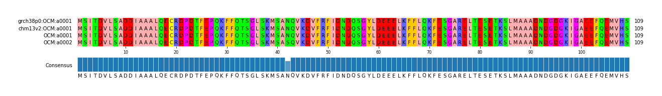 Multiple Alignments (by translate haplotype similarity)