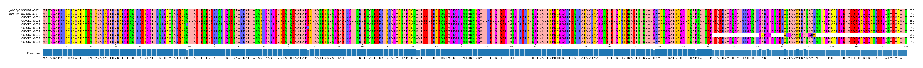 Multiple Alignments (by translate haplotype frequency)