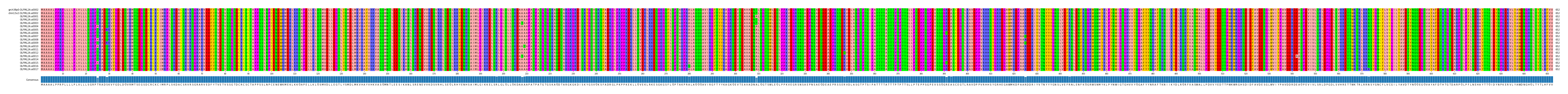 Multiple Alignments (by translate haplotype frequency)