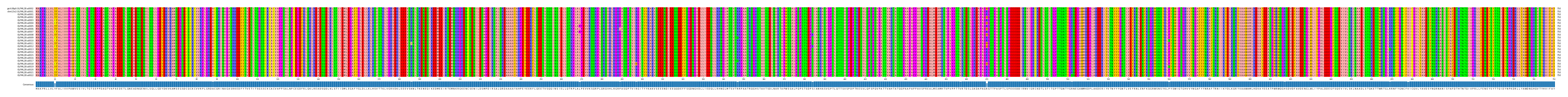 Multiple Alignments (by translate haplotype frequency)